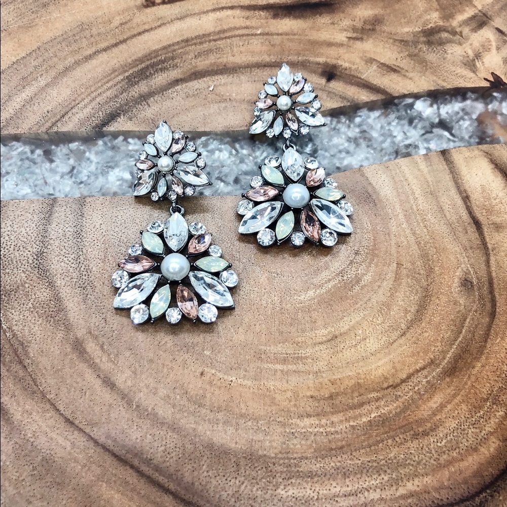 Crystal Chandelier Earrings - Picture 4 of 8